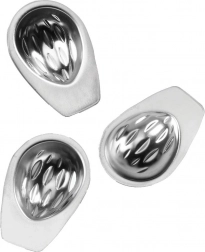 Acél dió alakú süteményformák szettje, 20 db