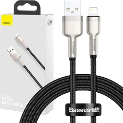 USB‑A – Lightning kábel BASEUS Cafule 1 m, 2,4 A – fekete