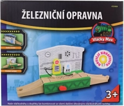 Maxim fa vasúti javítóműhely vonatpályához