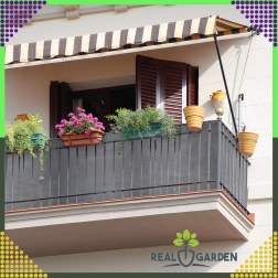 Árnyékoló háló kerítésre 1,5 × 25 m, 180 g/m², antracit, UV-álló