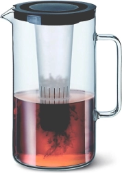 Üvegkancsó 2,5 l, jégbetéttel, vegyes színek