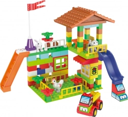 L-W Toys junior farm kockák – építőkészlet a legkisebbeknek, 120 db