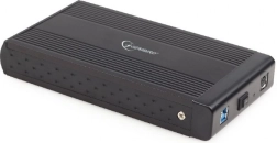 Külső alumínium ház 3,5" HDD-hez USB 3.0-val, fekete