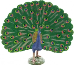 Műanyag páva figura 11 × 11 × 5 cm