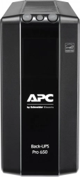 APC Back-UPS Pro 650VA AVR-rel és LCD-vel, 6x IEC C13 szünetmentes tápegység