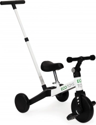 Gyermek háromkerekű vezetőrúddal 2 az 1-ben ECO TOYS