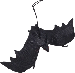 Gumiból készült fekete denevér 3+