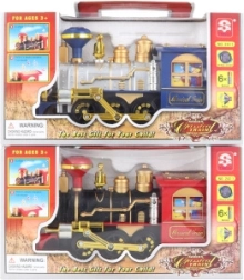 Füstölgő műanyag elemes mozdony