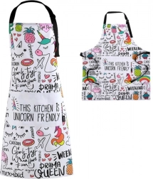 Egyszarvús konyhai kötény tubusban