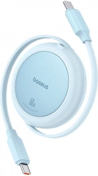 Baseus Free2Pull Mini USB‑C – USB‑C 60 W kábel 1 m – Kék