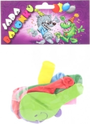 Felfújható lufi nevető arc mintával - 9 db