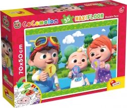 Kétoldalas maxi puzzle COCOMELON 2 az 1-ben, 35 darab, 70 × 50 cm