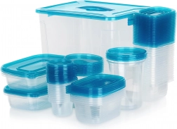 50 darabos műanyag ételtároló doboz szettek fedőkkel