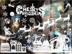 Karácsonyi ablakmatricák – téli motívumok