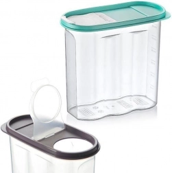 1,7 l-es adagolóval és mérővel ellátott tároló doboz száraz élelmiszerekhez