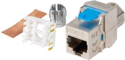 Szerszám nélküli RJ45 Cat 8.1 FTP keystone aljzat