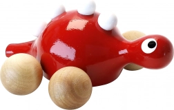 Piros fa dinoszaurusz kerekeken