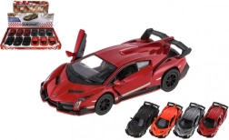 Lamborghini Veneno autómodell fém/műanyag 13 cm húzós
