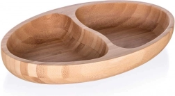 Osztott bambusz tányér BRILLANTE Bambusz 24 x 13,5 x 4 cm