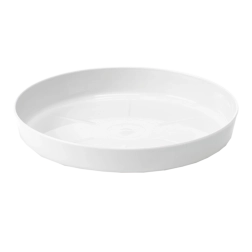 Műanyag virágalátét 28 cm fehér LAMELA