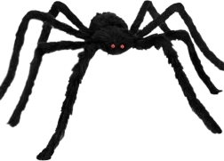 Ruhhy szőrös halloweeni pók dekoráció 50 cm - 1 db