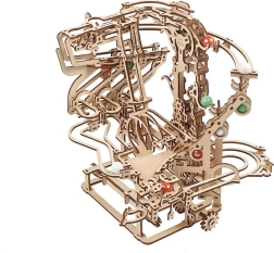 UGEARS fa mechanikus golyópálya lánchajtással – 3D kirakó