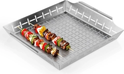 Perforált Vilde rozsdamentes acél grillkosár 34,5 × 30 × 5 cm