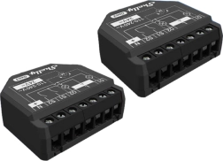 Shelly 2PM Gen3 készlet – 2 okos, kétcsatornás kapcsoló Wi‑Fi/Bluetooth