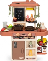 Gyerekkonyha hangokkal, LED-del és gőzgenerátorral, 42 kiegészítővel