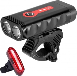 MalTrack Exonum 4000 2 az 1-ben első és hátsó kerékpárlámpa készlet