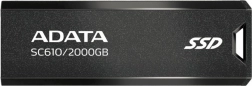 Külső SSD lemez ADATA SC610 2000 GB USB 3.2 Gen2 fekete