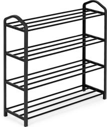 Fém cipőtartó négy polccal