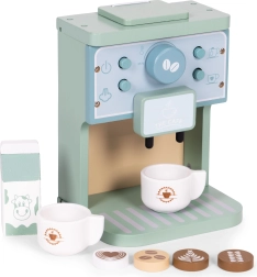 Fa gyerek kávéfőző barista szett 8 darab ecotoys
