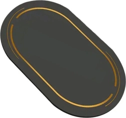 Fekete-arany gyorsan száradó fürdőszobai szőnyeg