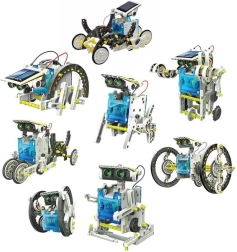 Oktató 14 az 1-ben napelemes építőkészlet