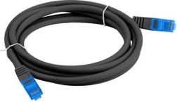 Patch kábel Cat 6A S/FTP CCA 2 m fekete