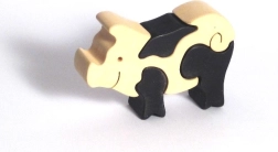 Fauna fa vágású puzzle kismalac