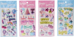 Dekoratív csillámos matricák 22x9,5 cm