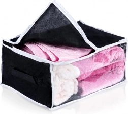 27 l-es ágyneműtartó zsák átlátszó ablakkal