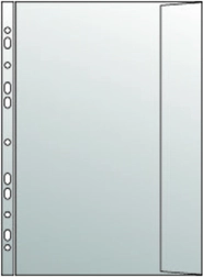 Átlátszó B4 tasak füllel és eurofelakasztóval, 120 mikron