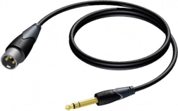 XLR férfi kábel - 6,3 mm Jack férfi sztereó 3 m