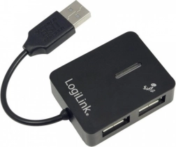 LogiLink USB hub 4 portos USB 2.0 fekete