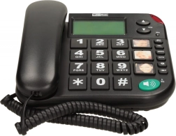 Maxcom KXT 480 BB fekete vezetékes telefon nagy gombokkal