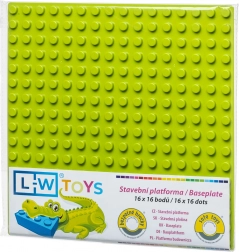 L‑W TOYS junior építő alaplap 25,5 × 25,5 cm