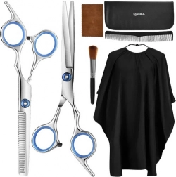 Fodrászkészlet 7 darabos ollókkal és tokban