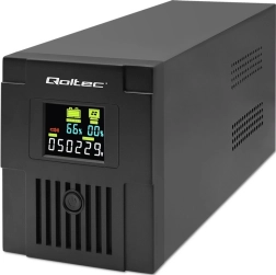 Qoltec UPS 2000VA 1200W tartalék tápegység LCD-vel és USB-vel