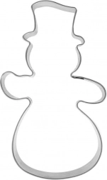 Rozsdamentes acél hóember alakú süteménykiszúró 10 cm
