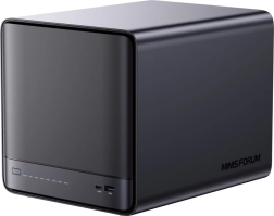 Mini PC NAS MINISFORUM N5 Pro AMD Ryzen AI 9 HX Pro 370-nel, 32 GB RAM és 128 GB SSD