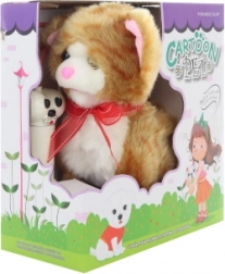 Barna macska kábellel