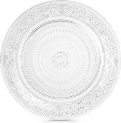 Üveg desszerttányér 18 cm